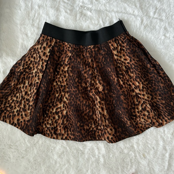 Zara woman a-line mini skirt cheetah size small with pockets - Picture 1 of 2